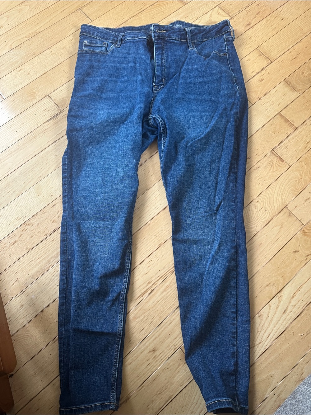 Old Navy Women's High-Rise Dark Blue Jeans
